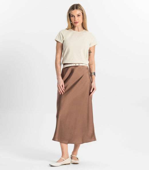 Blusa Feminina Cotton Leve Básica Rovitex Bege