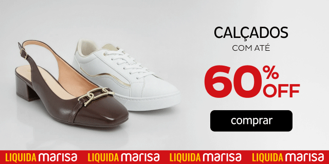 Calçados com até 60%
