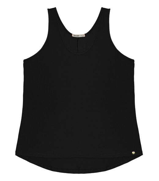 Regata Feminina Plus Size Secret Glam Preto