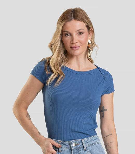 Image_Blusa Feminina Canelada Dianna Azul