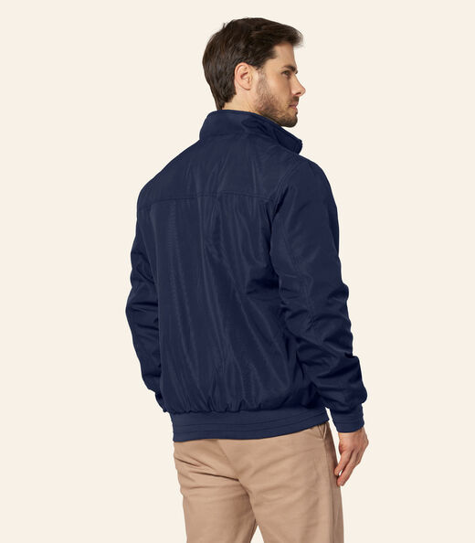 Jaqueta Masculina Microfibra Forrada Diametro Azul