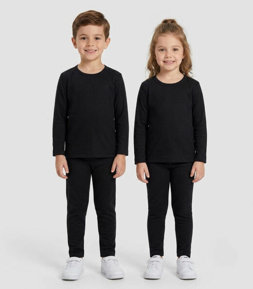 Image_Conjunto Termico Infantil Segunda Pele Select Preto