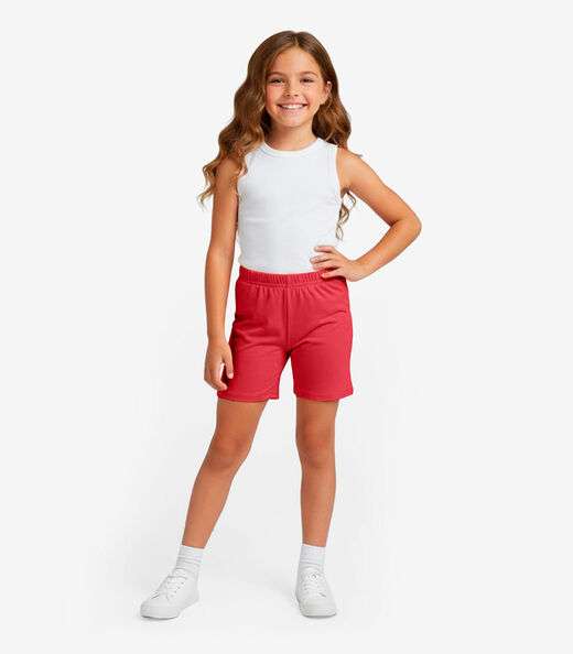 Image_Bermuda Ciclista Infantil Básica Soletex Vermelho