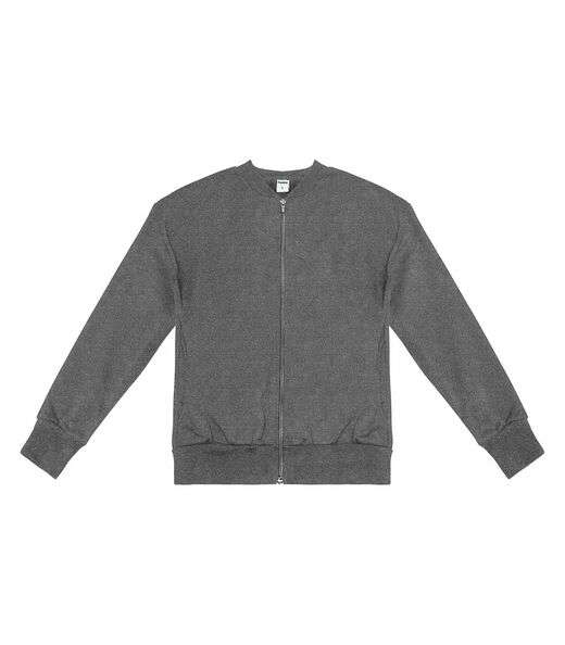 Jaqueta Feminina Básica de Moletom Rovitex Cinza