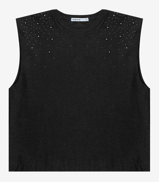 Regata Feminina em Viscose Endless Preto