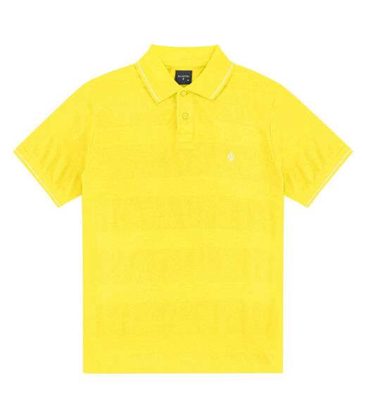 Polo Piquet Masculina Diametro Amarelo