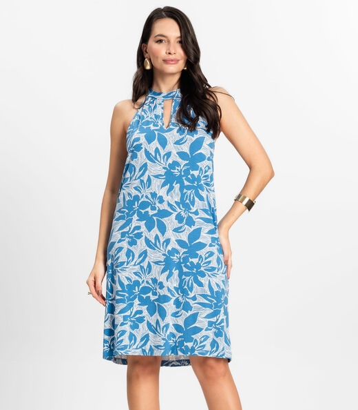 Image_Vestido Curto em Viscotorcion Rovitex Azul