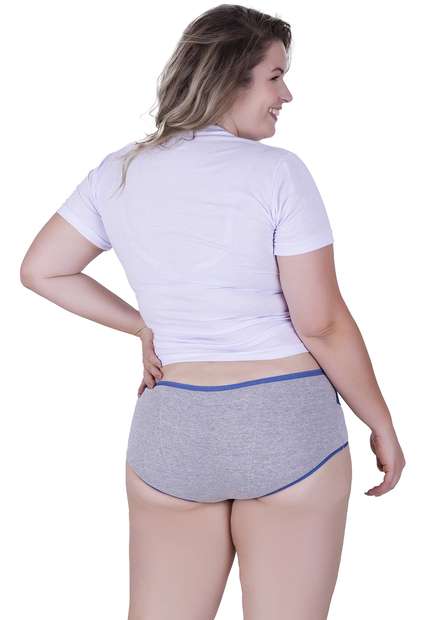 Calcinha Mimo Plus Size Algodão Concept Lingerie Azul