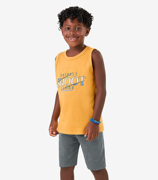 Image_Conjunto Regata c/ Bermuda em Meia Malha Rovi Kids Amarelo