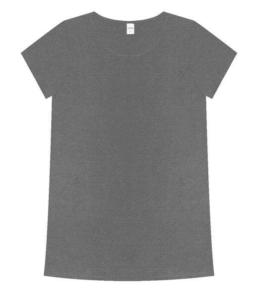 Blusa Básica Alongada Feminina Rovitex Cinza