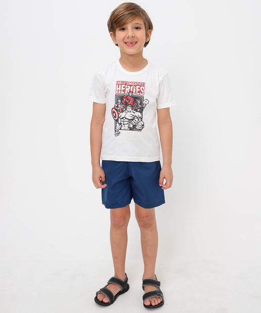 Image_Bermuda Infantil Lisa MR Tam 4 a 10 Azul