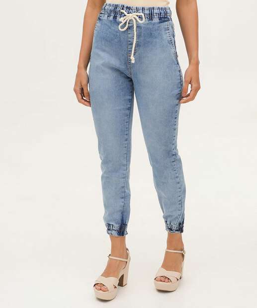Calça Jeans Jogger Feminina