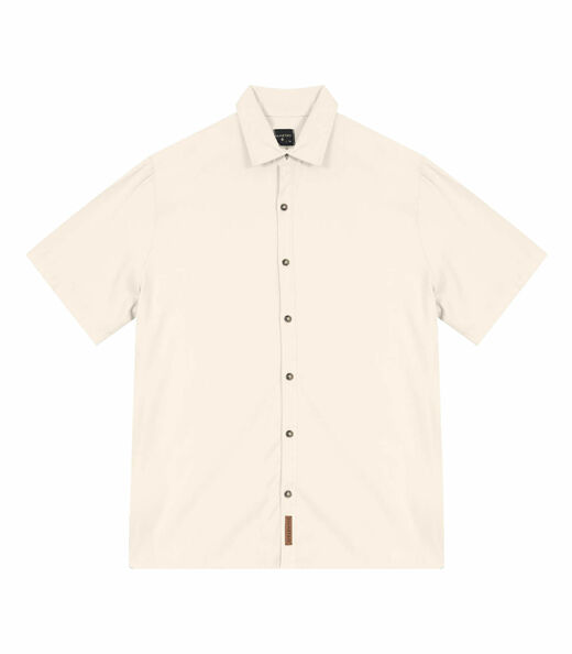 Camisa Masculina Em Viscose Dobby Diametro Bege