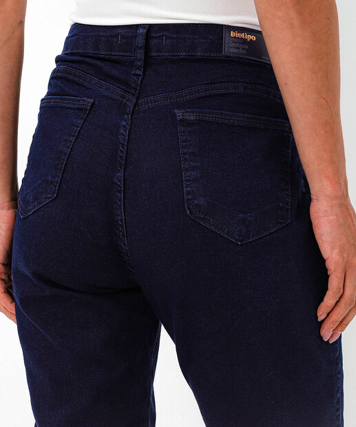 Calça Jeans Skinny Feminina Cintura Alta Biotipo Azul