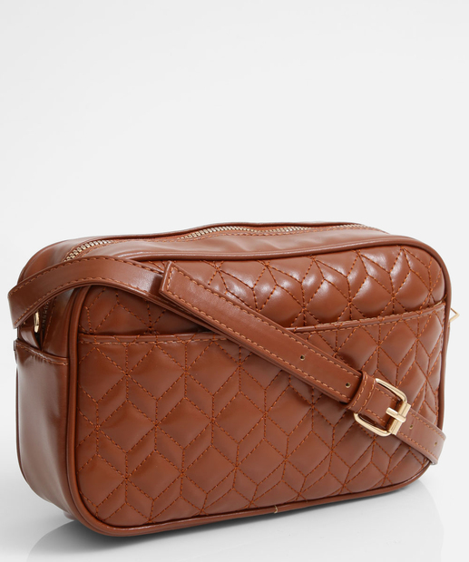 Image_Bolsa Transversal Feminina Matelassê Marisa Marrom