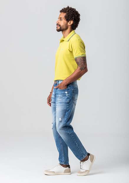 Camiseta Polo Rock e Soda Masculina