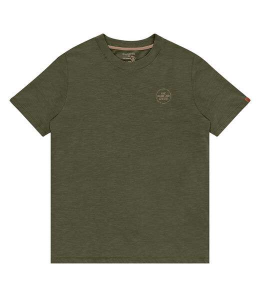 Camiseta Masculina Maquinetada Diametro Verde