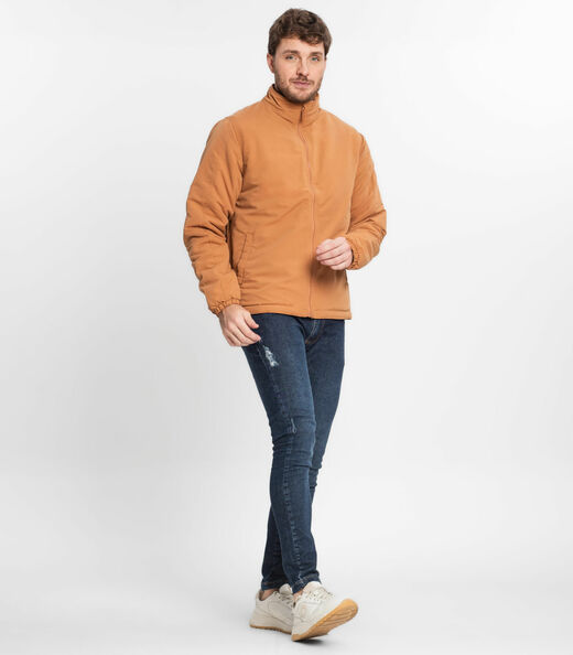 Jaqueta Masculina Em Suede Diametro Marrom