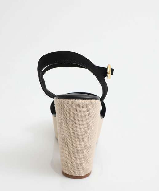 Sandália Feminina Meia Pata Nobuck Bebecê Preto