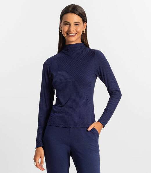 Image_Blusa Manga Longa Feminina Rovitex Azul