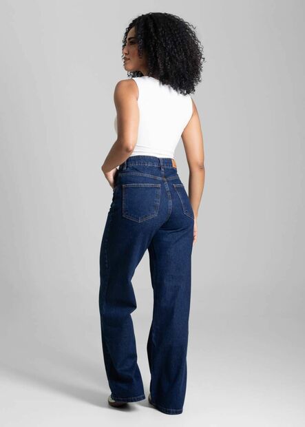 Calça Jeans Sawary Wide Leg Petit - 282670