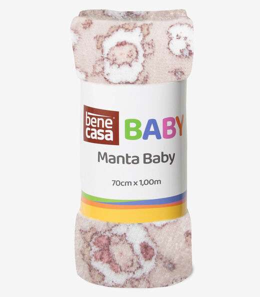 Manta Infantil Microfibra Bene Casa Rosa