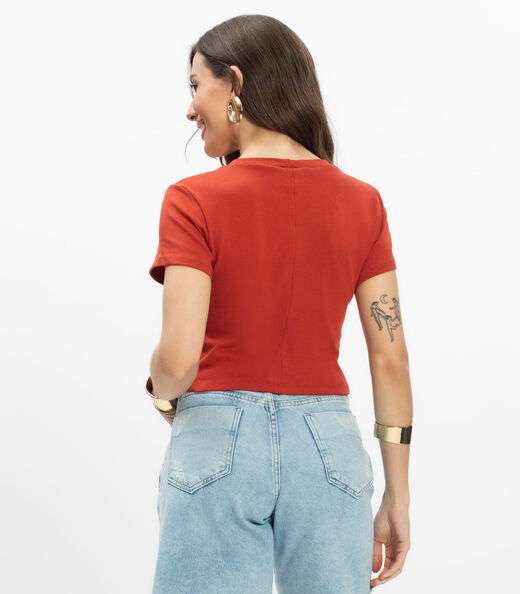 Blusa Feminina Infinita Cor Laranja