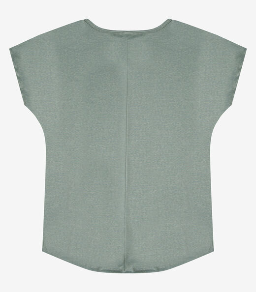 Blusa Feminina Básica Em Malha Golf Infinita Cor Verde
