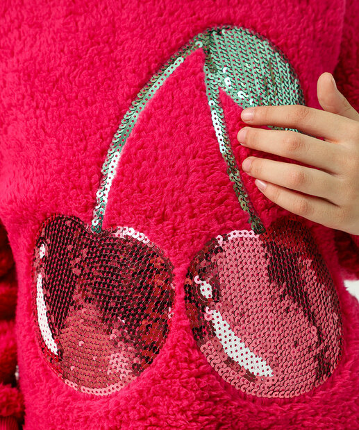 Blusão infantil Sherpa Marisa Tam 04 ao 10 Rosa