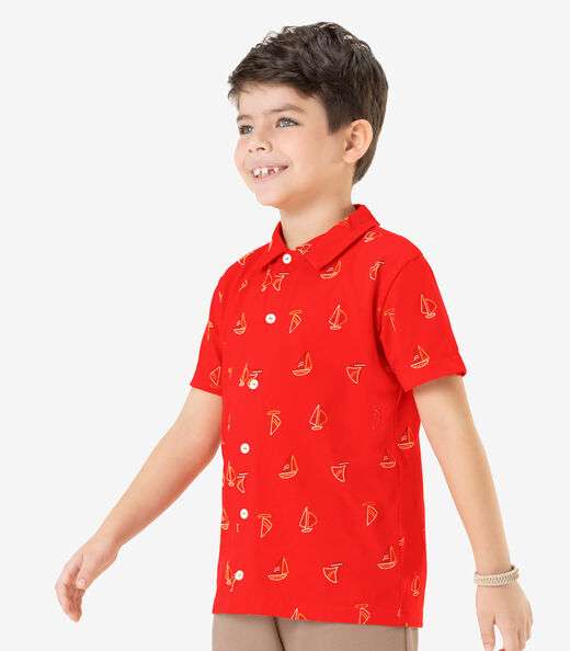 Camisa Infantil Masculina Rovi Kids Laranja