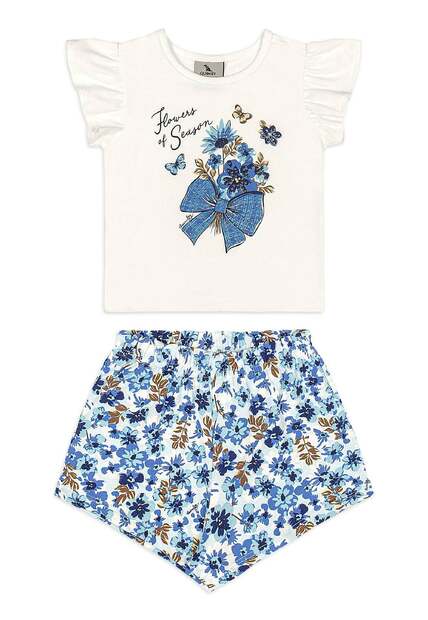 Conjunto Bebê Blusa Short Quimby