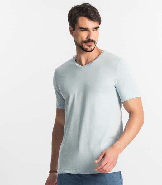 Camiseta Plus Size Masculina Diametro Azul