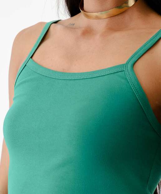 Blusa Regata Feminina Cotton Alças Finas Marisa