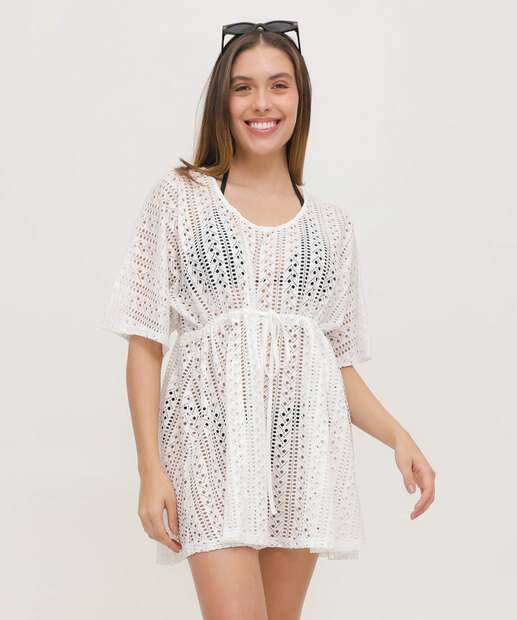 Image_Vestido Saída De Praia Feminino Amarração Marisa