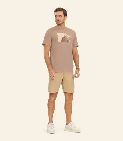 Image_Camiseta Masculina em Meia Malha Diametro Marrom