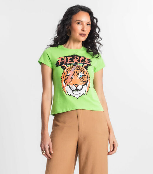 Blusa T-Shirt Feminina Estampada Select Unica