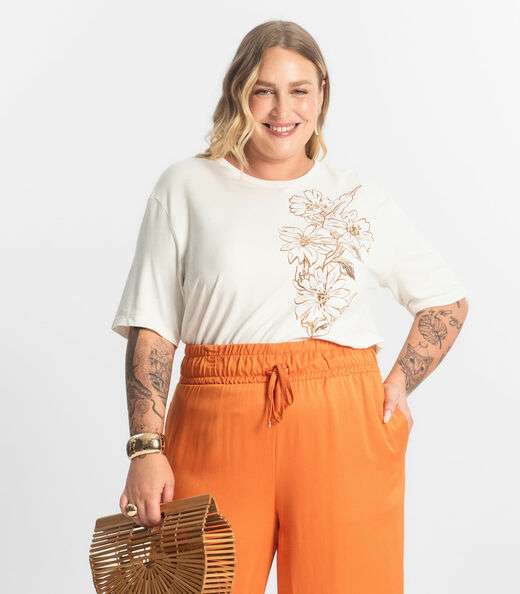 Image_Blusa Feminina Manga Curta Secret Glam Bege