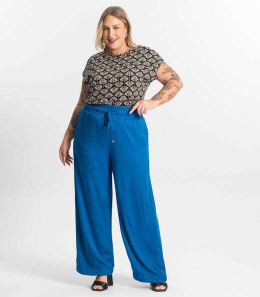 Blusa Manga Morcego Plus Size Secret Glam Preto