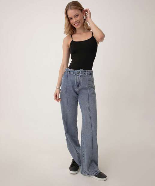 Image_Calça Jeans Wide Leg Bolsos Feminina Biotipo