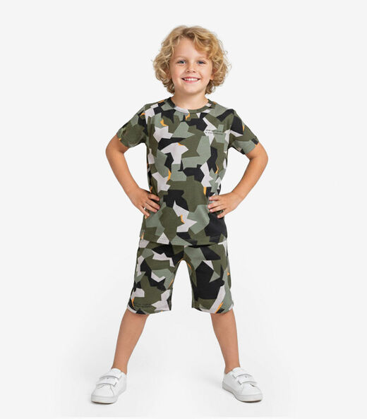 Image_Pijama Infantil Camiseta e Bermuda Select Verde