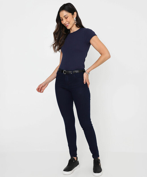 Image_Calça Jeans Skinny Feminina Cintura Alta Biotipo Azul