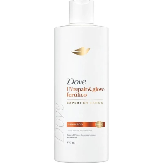 Image_Kit com 2 Unidades de Shampoo Dove UV Repair e Glow e Ferúlico 370ml