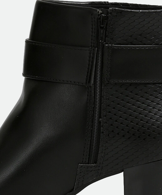 Bota Feminina Cano Curto Salto Grosso Croco Modare 