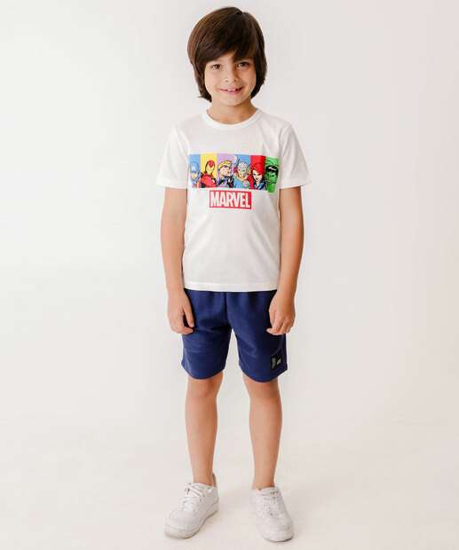 Camiseta Infantil Vingadores Marvel Tam 4 a 10