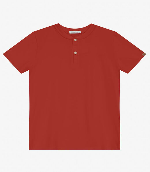 Camiseta Infantil Masculino Cotton Leve Trick Nick Vermelho