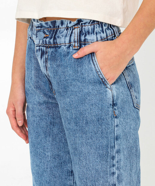 Calça Juvenil Jeans Clochard Tam 10 a 16 Azul