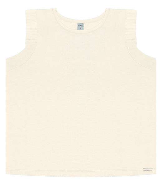 Regata Feminina Com Detalhes No Ombro Rovitex Bege