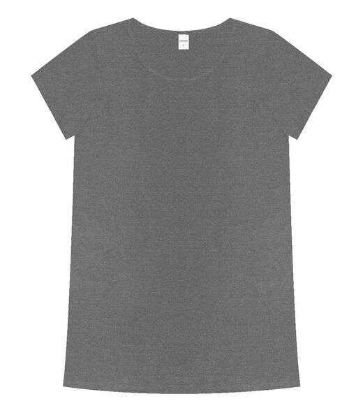 Blusa Básica Alongada Feminina Rovitex Cinza