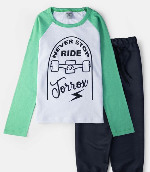 Conjunto Infantil Menino Meia Estação Keki Boys Verde