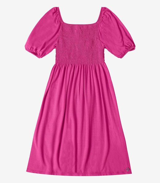 Vestido Viscose Feminino Minty Rosa